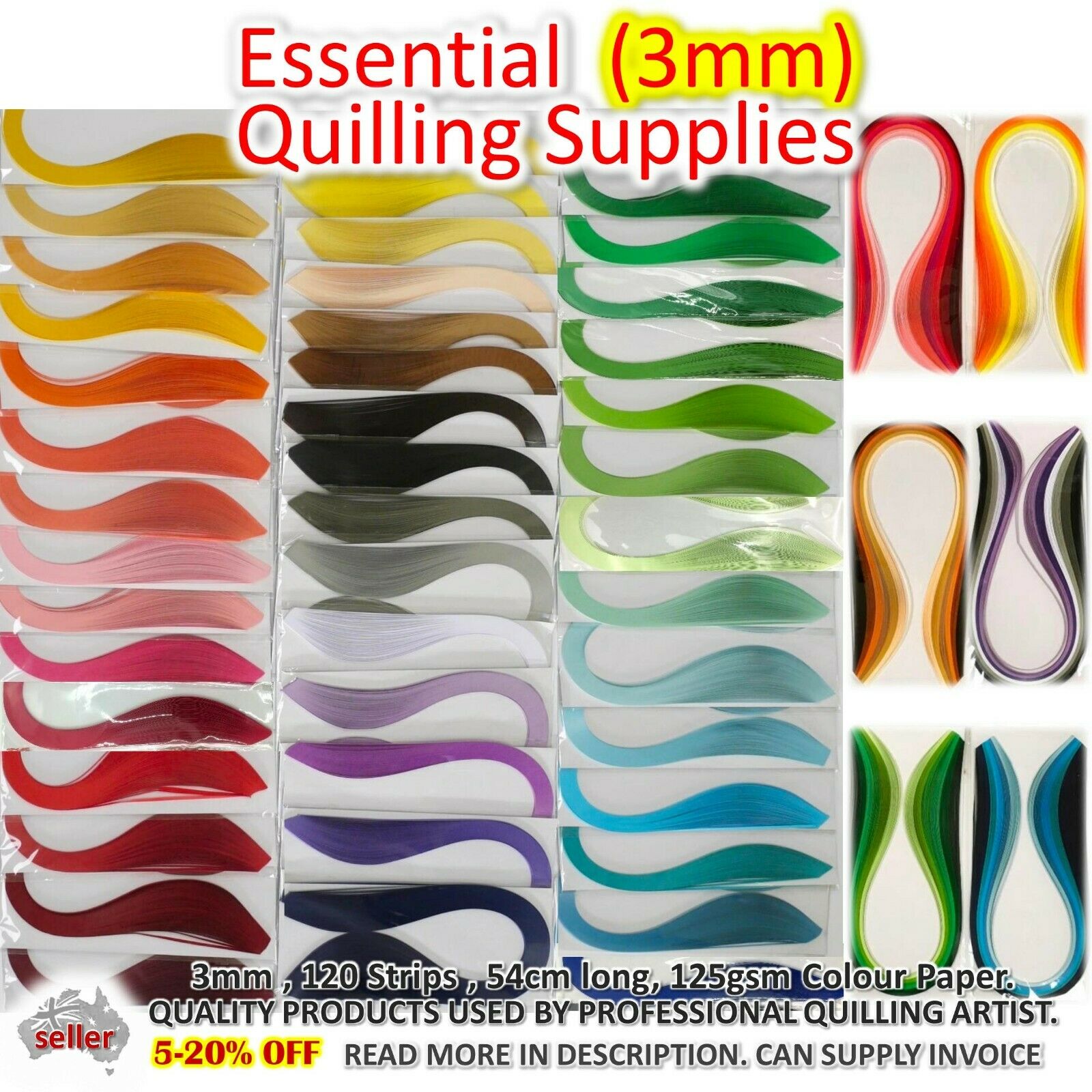Wholesale 6 Colors Quilling Paper Strips 